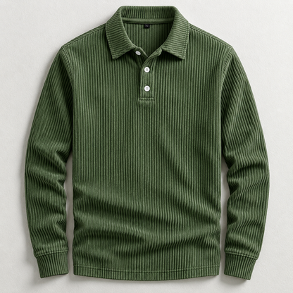 Hudson Corduroy Polo Sweater