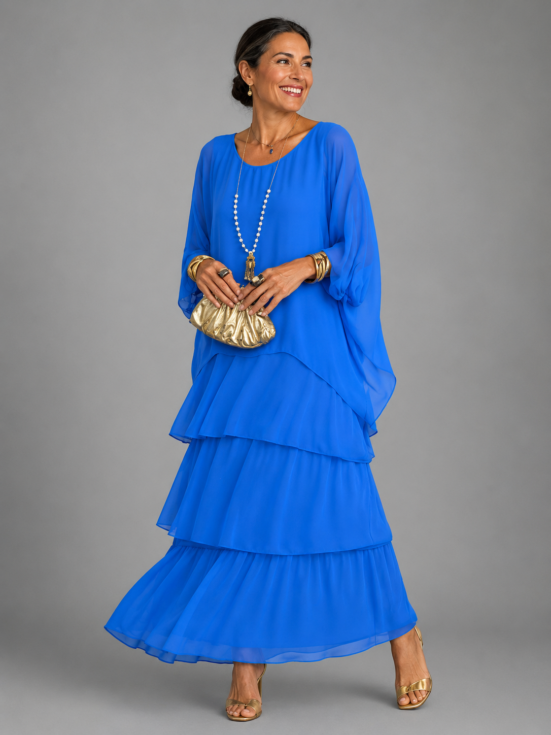 Jennifer™ | Mayfair Elegant Flowing A-Line Dress