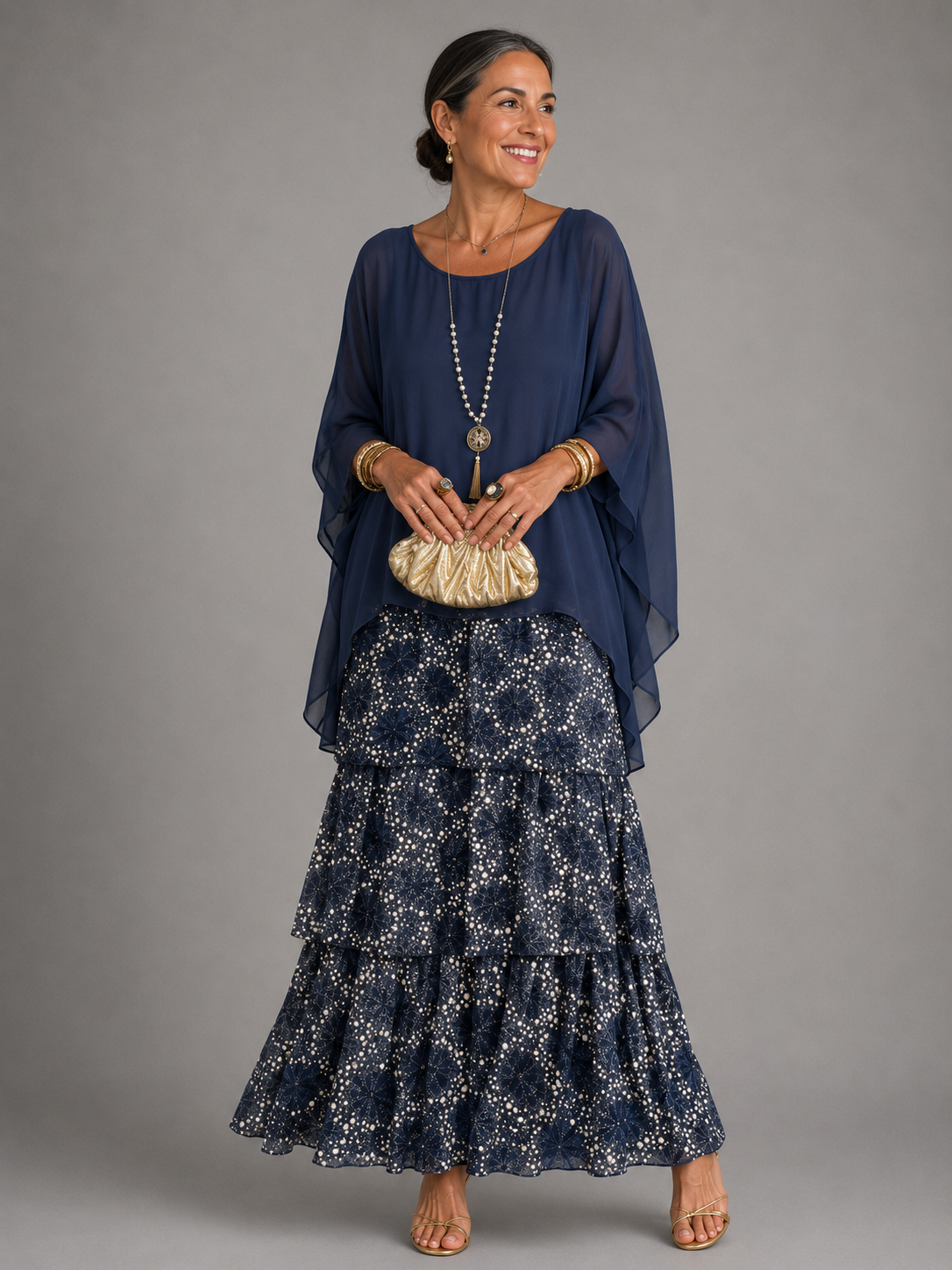 Jennifer™ | Mayfair Elegant Flowing A-Line Dress