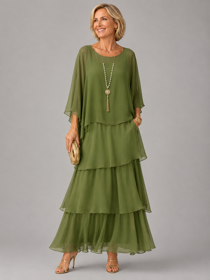Jennifer™ | Mayfair Elegant Flowing A-Line Dress