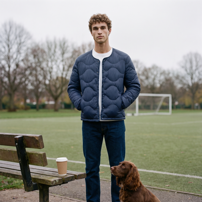 Men's Puffer Jacket - Lightweight Quilted Down Jacket for Layering