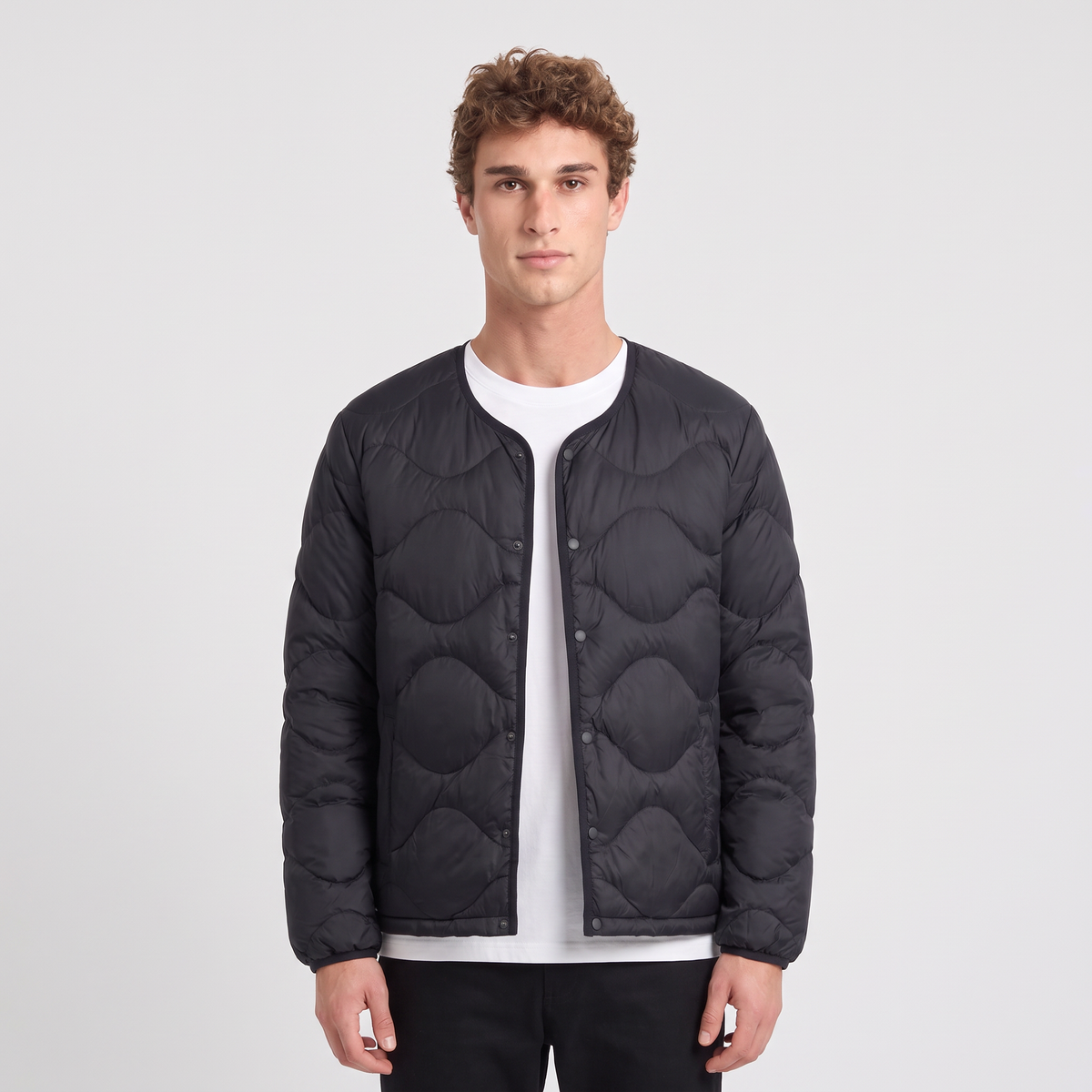 Men's Puffer Jacket - Lightweight Quilted Down Jacket for Layering