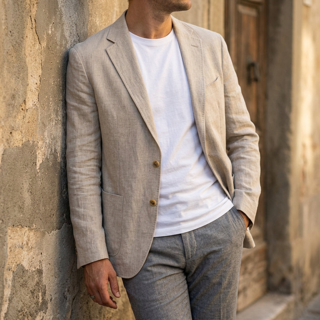 Rovelli Lightweight Linen Blazer