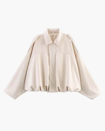 Lara Suede Bomber Jacket