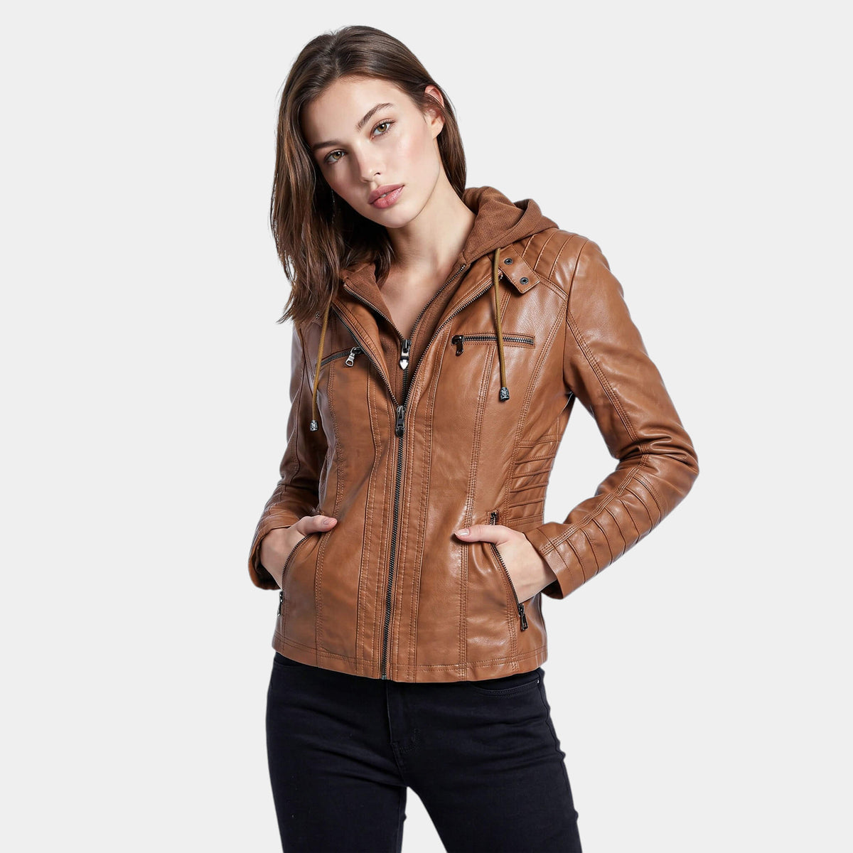 Siena Hooded Layered Jacket